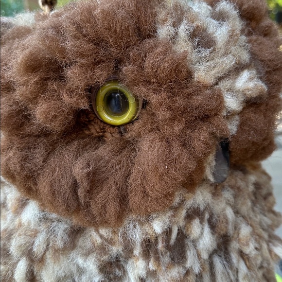 Vintage Macrame Owl Pot/Plant Hanger Or Decorative Holder - Picture 7 of 9